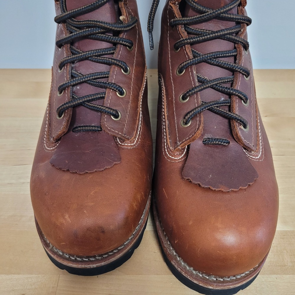 Golden Retriever Work Boots Men 14W Brown Leather Sympatex Vibram Gorpcore 9010 - Picture 3 of 12